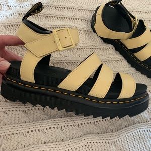 BRAND NEW Dr. Martens yellow Blaire Sandals